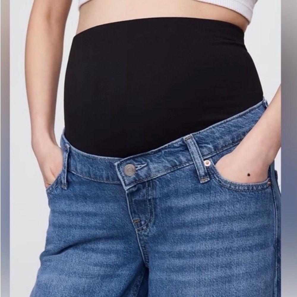 GAP Women's Maternity Wide Leg Jeans